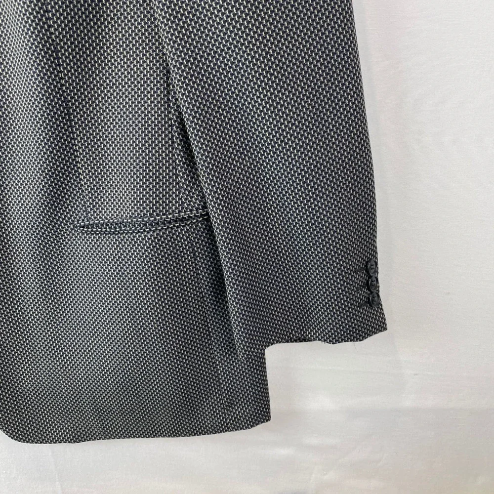 VTG Giorgio Armani Blazer Mens 42R Grey Wool Italian Sport Coat Marshall Field